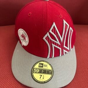 Yankees Red Baseball Cap